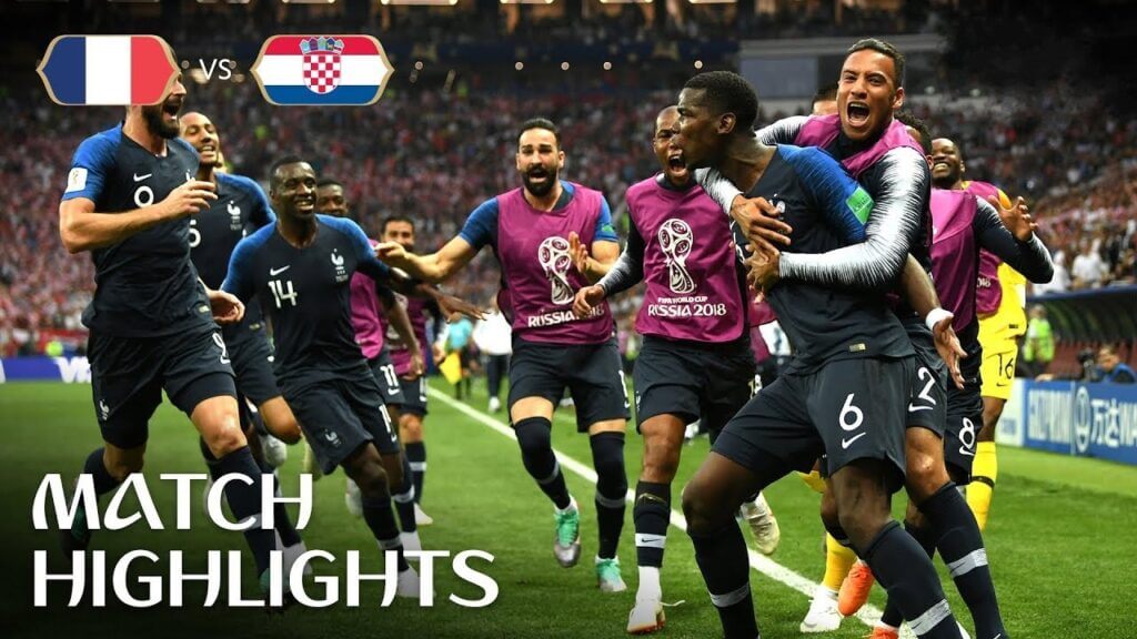 10). France vs. Croatia (2018)