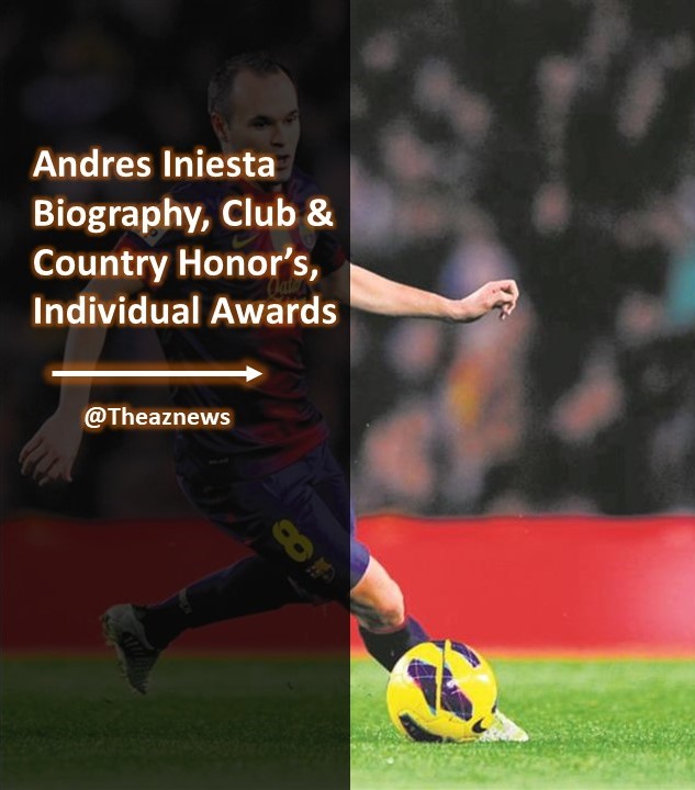 Biography, honors & awards of Andres Iniesta