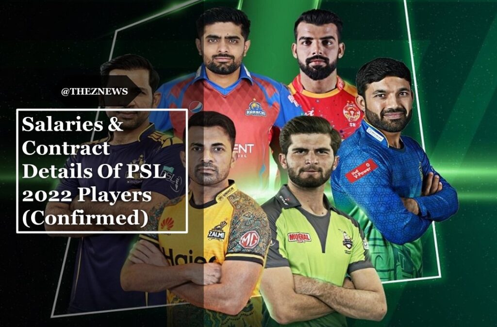 Salaries & Contract Details Of PSL 2022 Players (Confirmed)