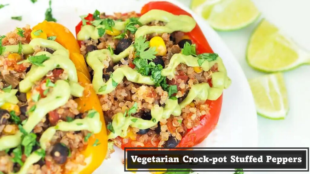 Vegetarian Crock-pot Stuffed Peppers