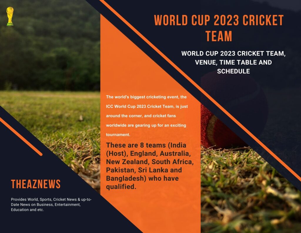 World Cup 2023 Cricket Team